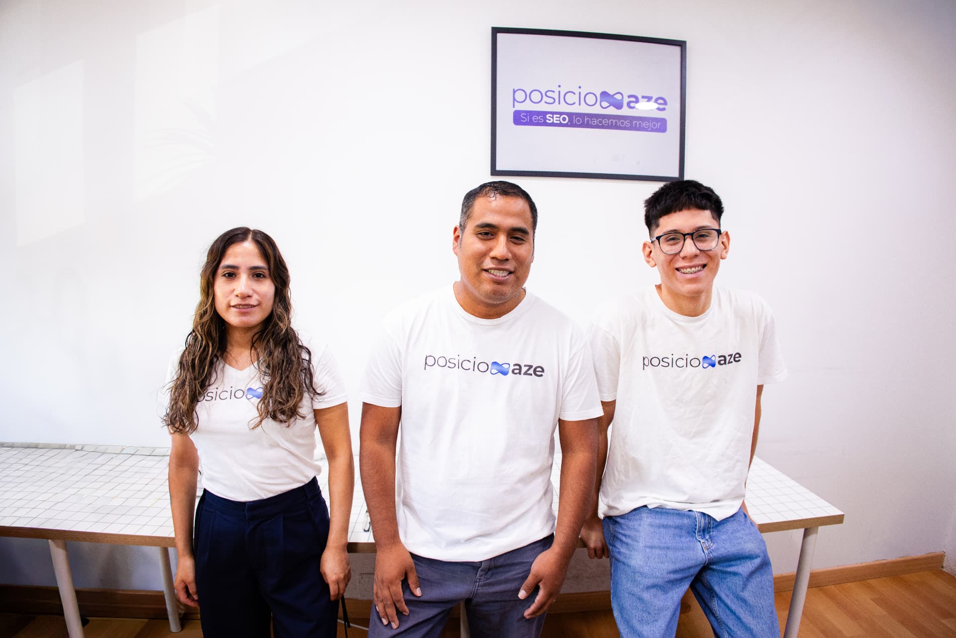 Equipo de Posicionaze, agencia de marketing industrial y SEO B2B en Madrid